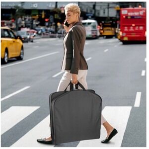 WallyBags Garment Bag Unisex 40 Inch Black Excellent WallyLock Water Repellent